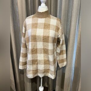 LOFT mock neck tunic sweater